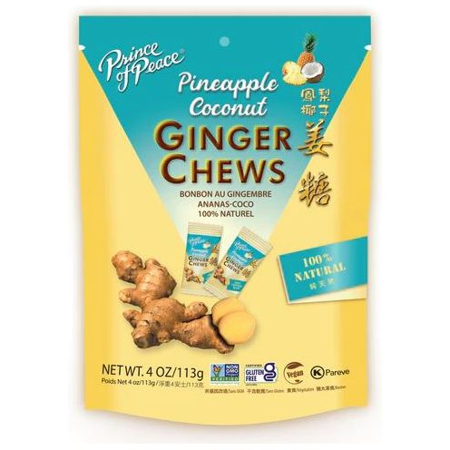 PRINCE OF PEACE: Pineapple Coconut Ginger Chews, 4 oz