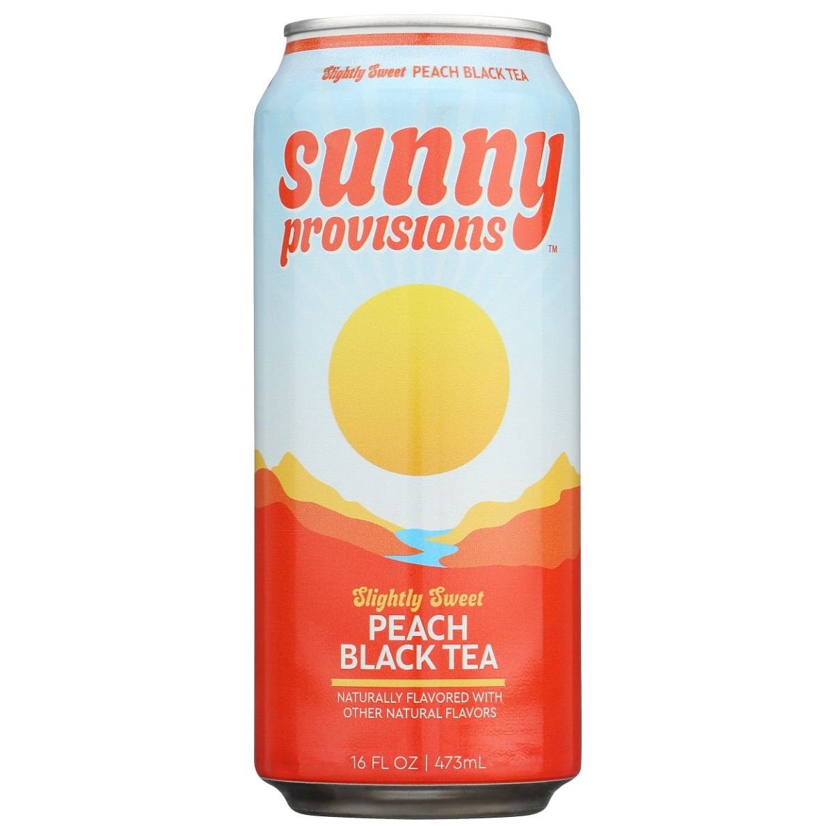 SUNNY PROVISIONS: Slightly Sweet Peach Black Tea, 16 fo