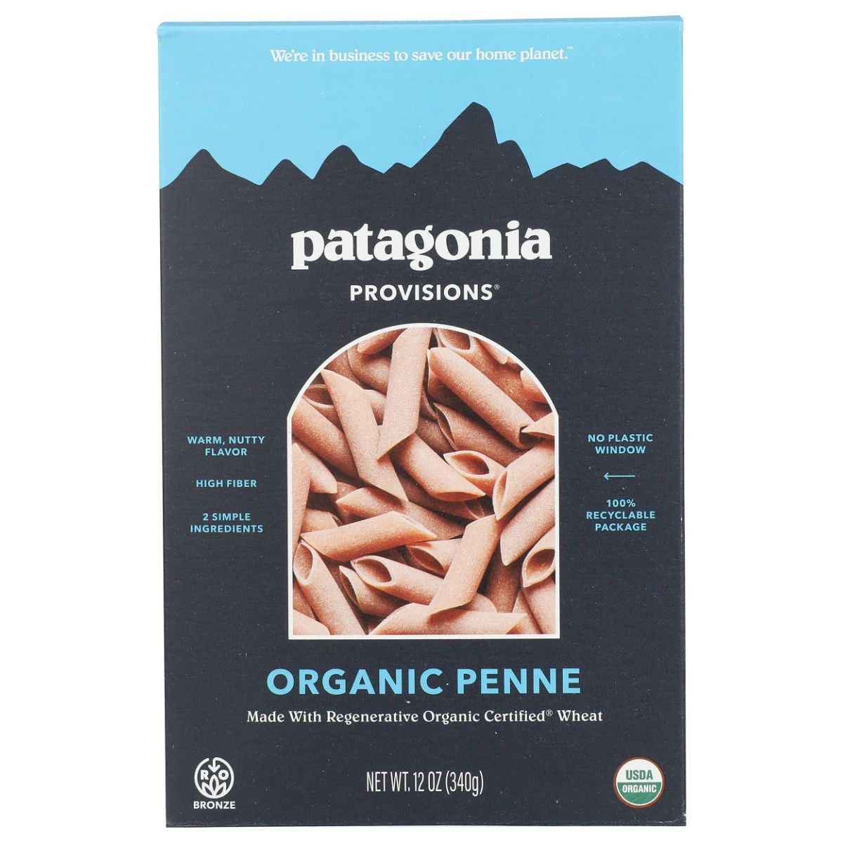 PATAGONIA PROVISIONS: Organic Penne Pasta, 12 oz