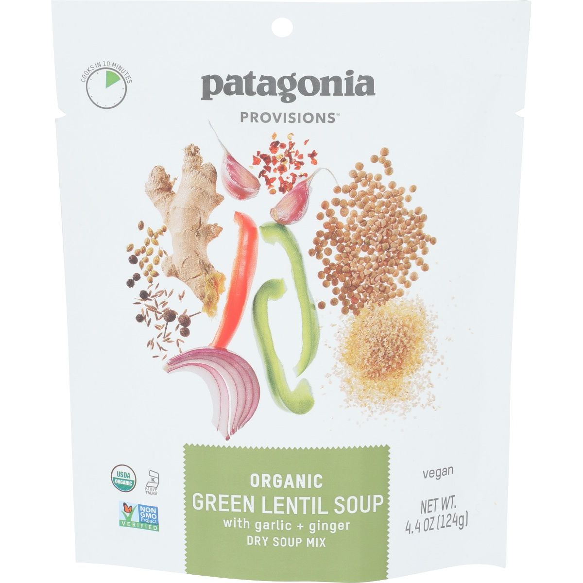 PATAGONIA PROVISIONS: Organic Green Lentil Soup, 4.4 oz