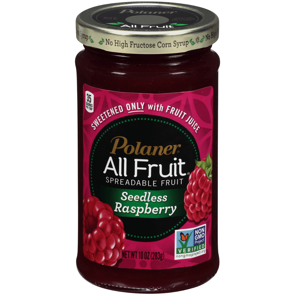 POLANER: Fruit Sprd Sdls Red Raspb, 10 oz
