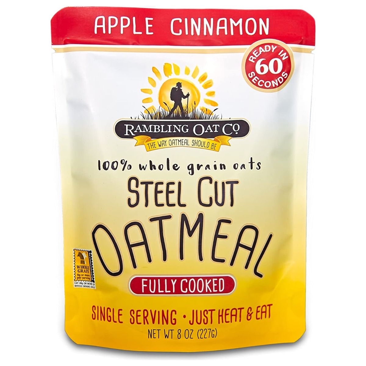 RAMBLING OAT COMPANY: Steel Cut Oatmeal Apple Cinnamon, 9.1 oz