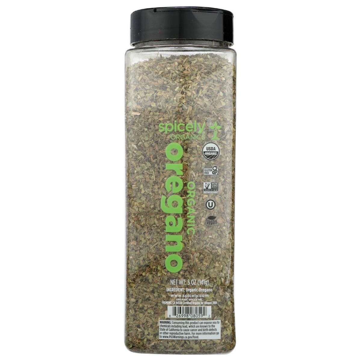 SPICELY ORGANICS: Organic Oregano, 5 oz