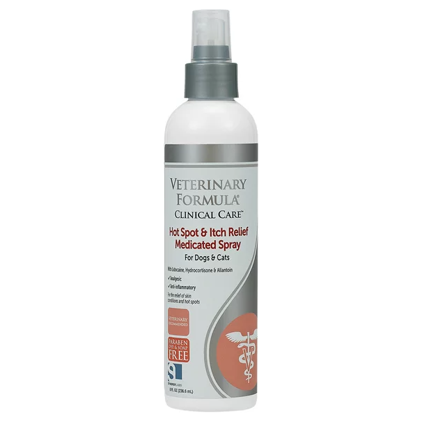 VETERINARY FORMULA CLINICAL CARE: Hot Spot and Itch Relief Medicated Spray, 8 oz