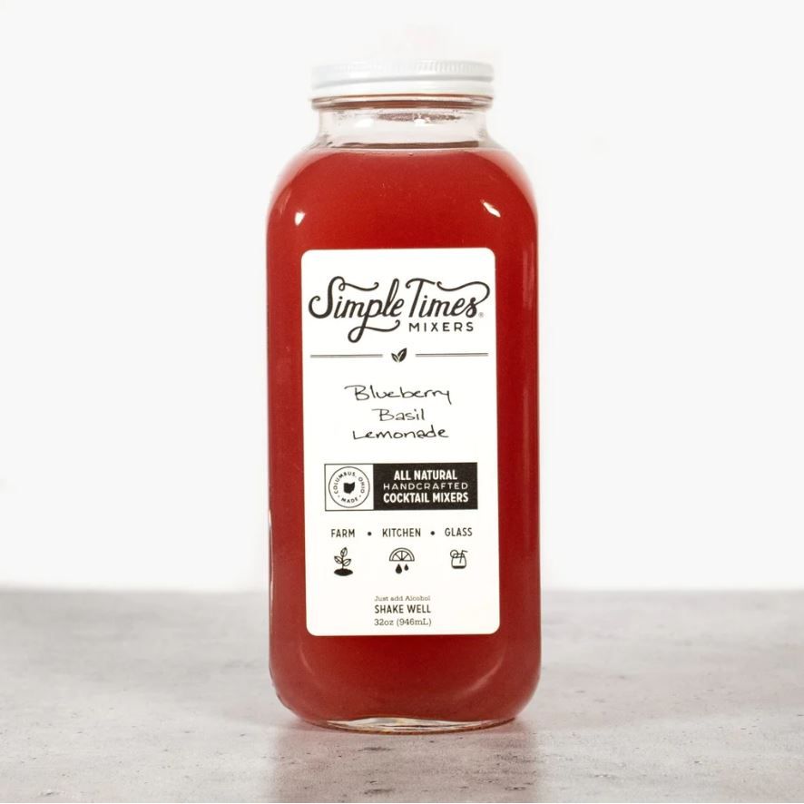 SIMPLE TIMES MIXERS: Blueberry Basil Lemonade Mixer, 32 fo