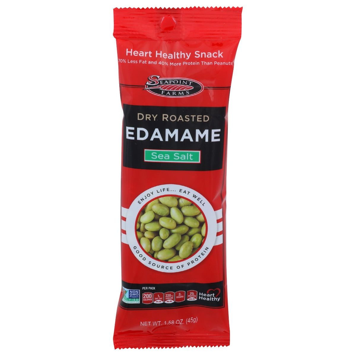 SEAPOINT FARMS: Dry Roasted Edamame Sea Salt, 1.58 oz