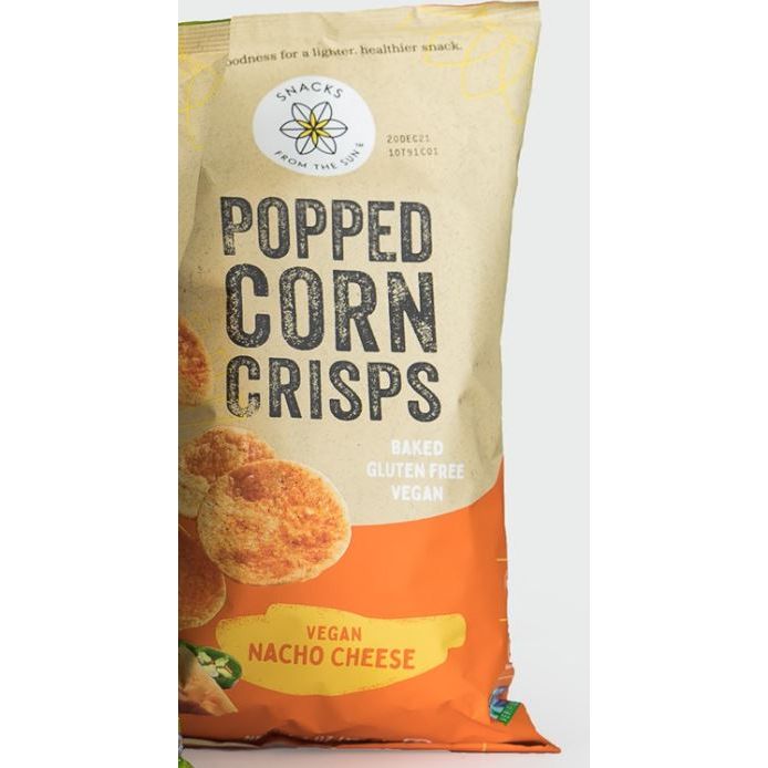 SNACKS FROM THE SUN: Popped Potato Crisps Vegan Nacho Cheese, 6 oz