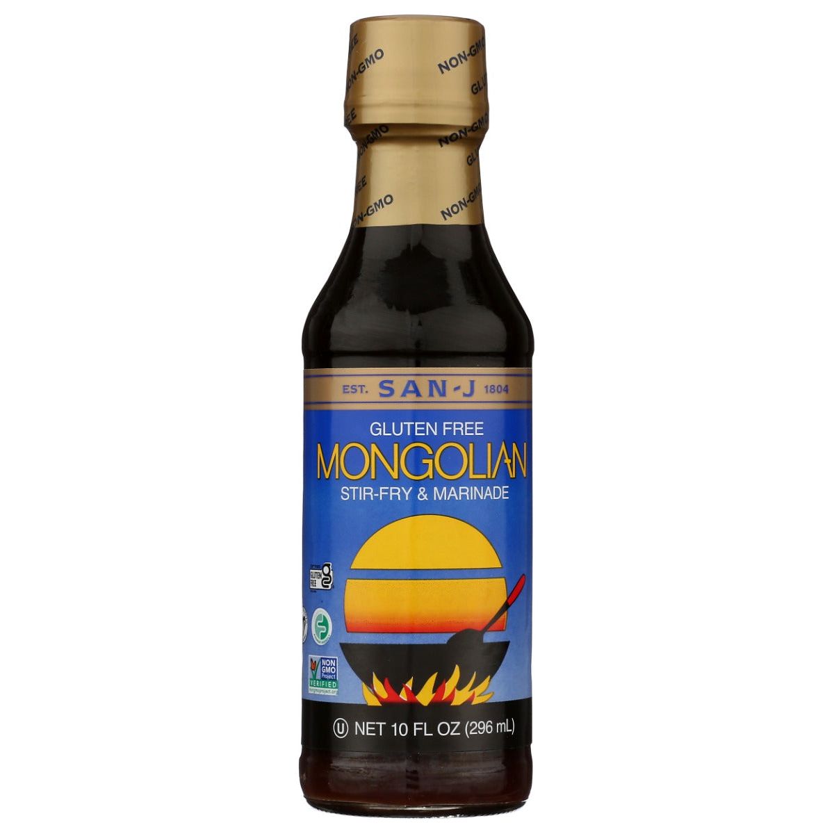 SAN J: Mongolian Sauce Gluten Free, 10 oz
