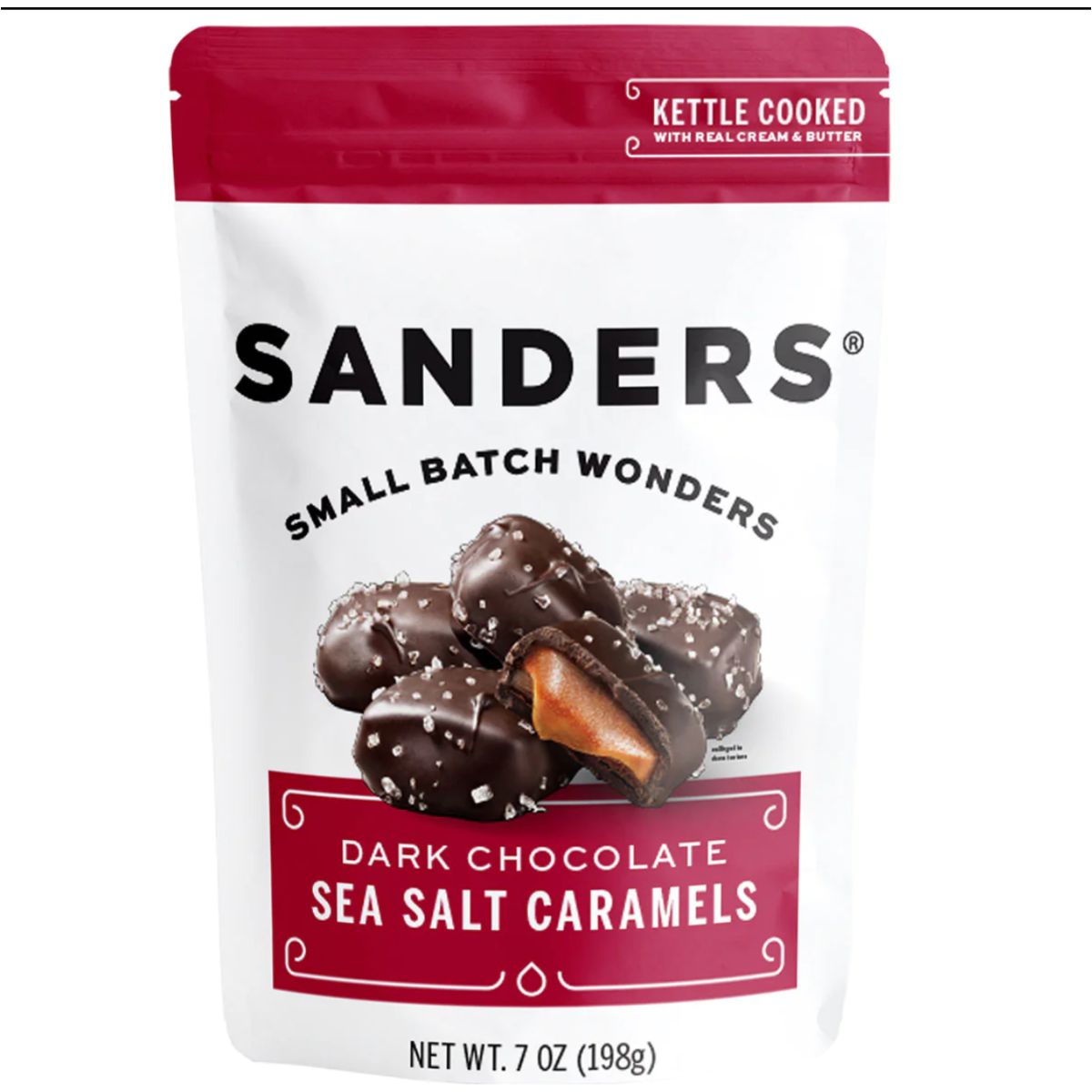 SANDERS: Drk Choc Pep Carml Cc St, 7 OZ