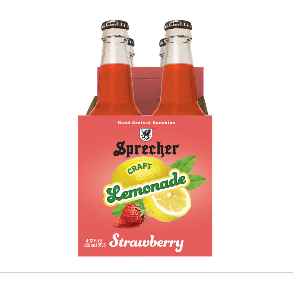 SPRECHER: Lemonade Strawberry 4Pk, 48 FO