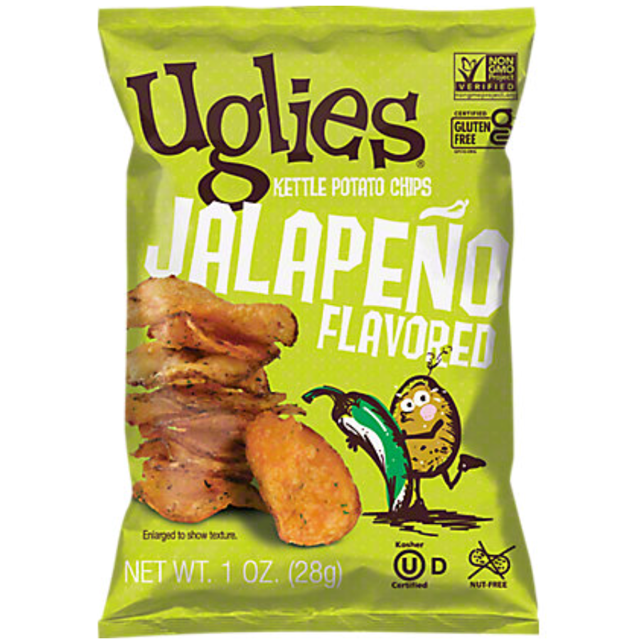UGLIES: Chips Jalapeno, 1 OZ