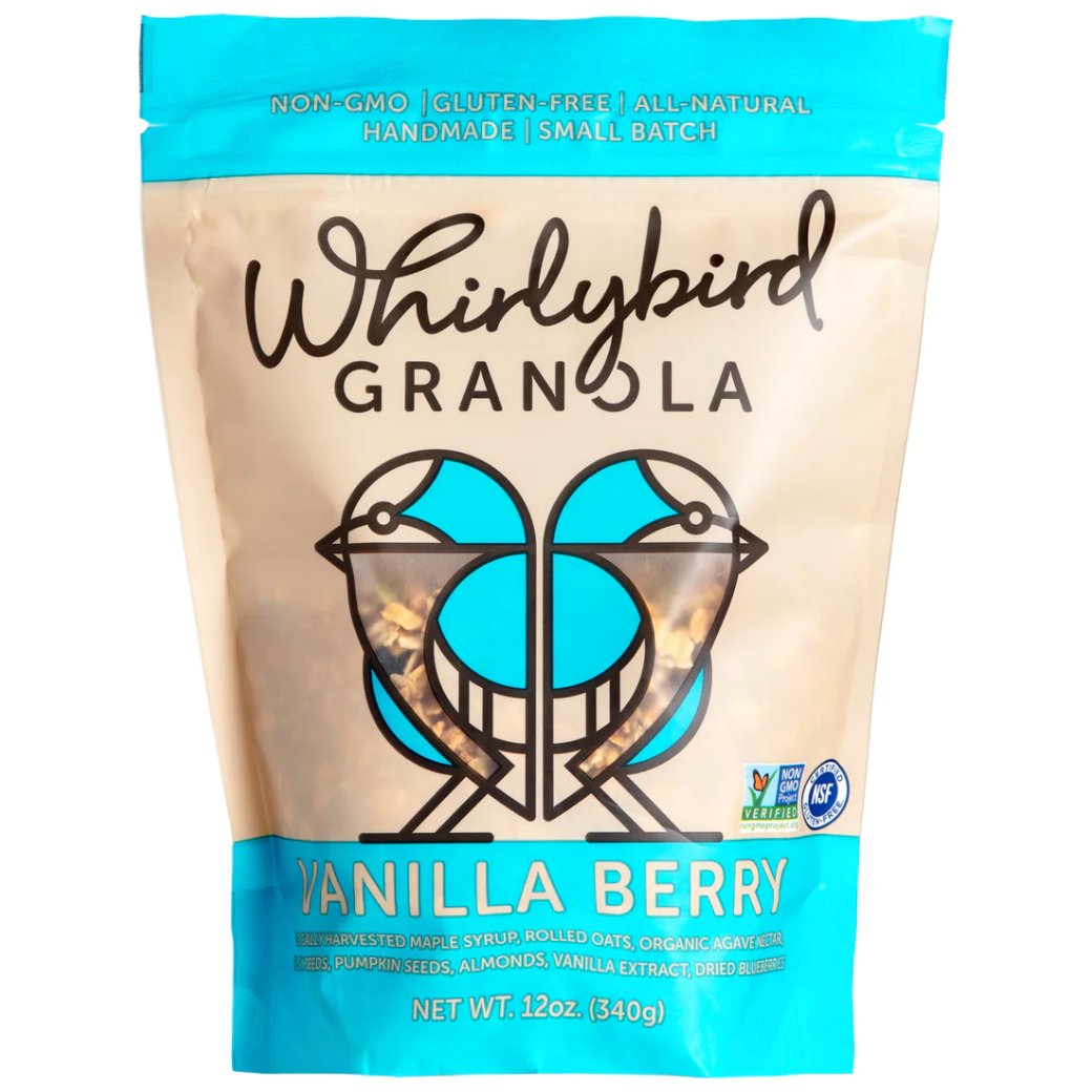 WHIRLYBIRD GRANOLA: Granola Vanilla Berry, 11 oz