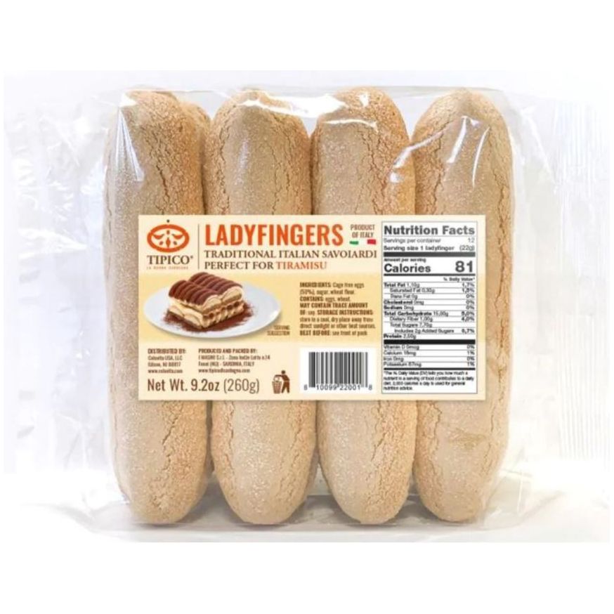 TIPICO: Ladyfingers Cookies, 9.2 oz