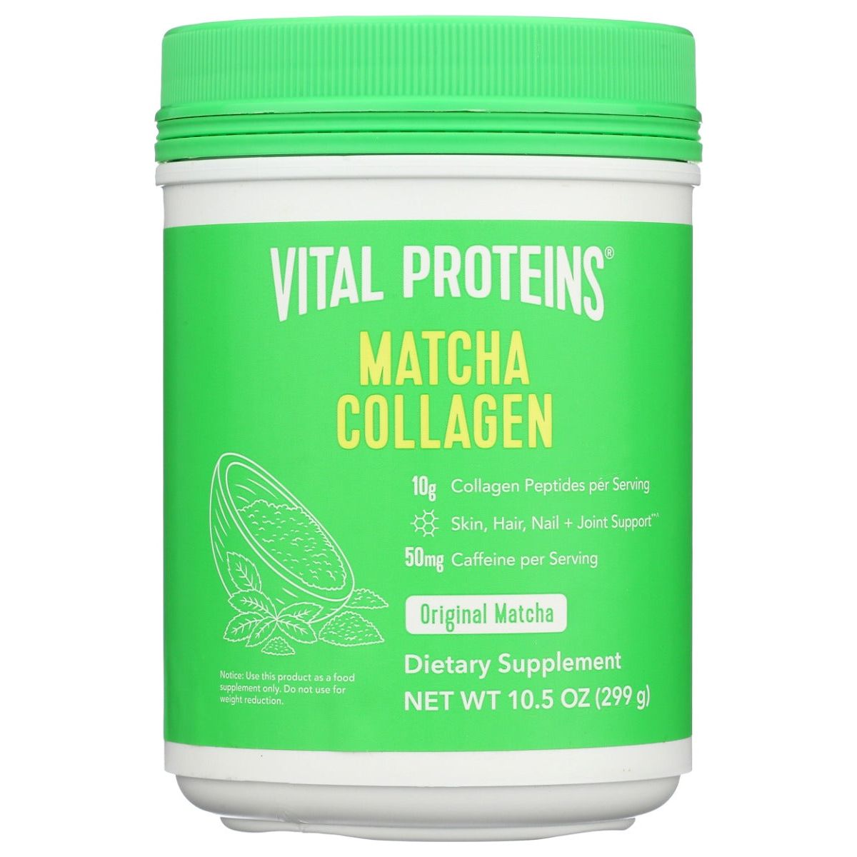 VITAL PROTEINS: Matcha Collagen Original, 10.5 oz