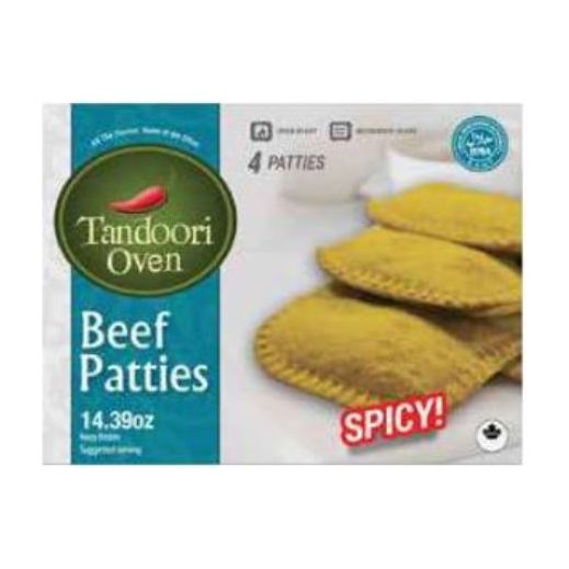 TANDOORI OVEN: Spicy Beef Patties, 14.4 oz
