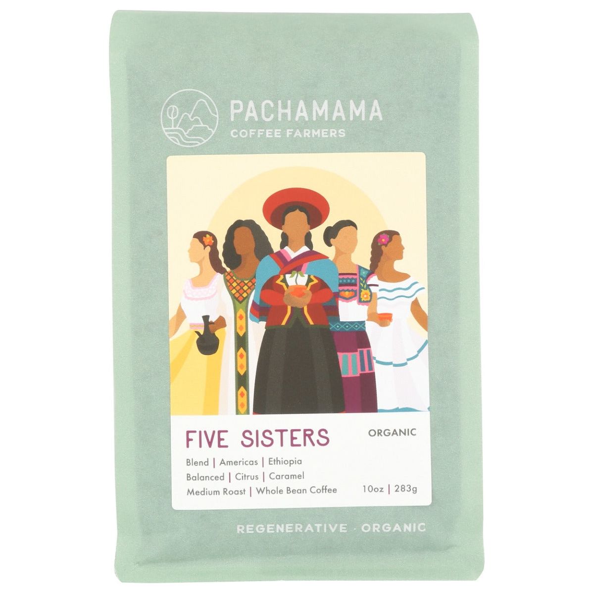 PACHAMAMA COFFEE COOPERATIVE: Five Sisters Organic Coffee, 10 oz