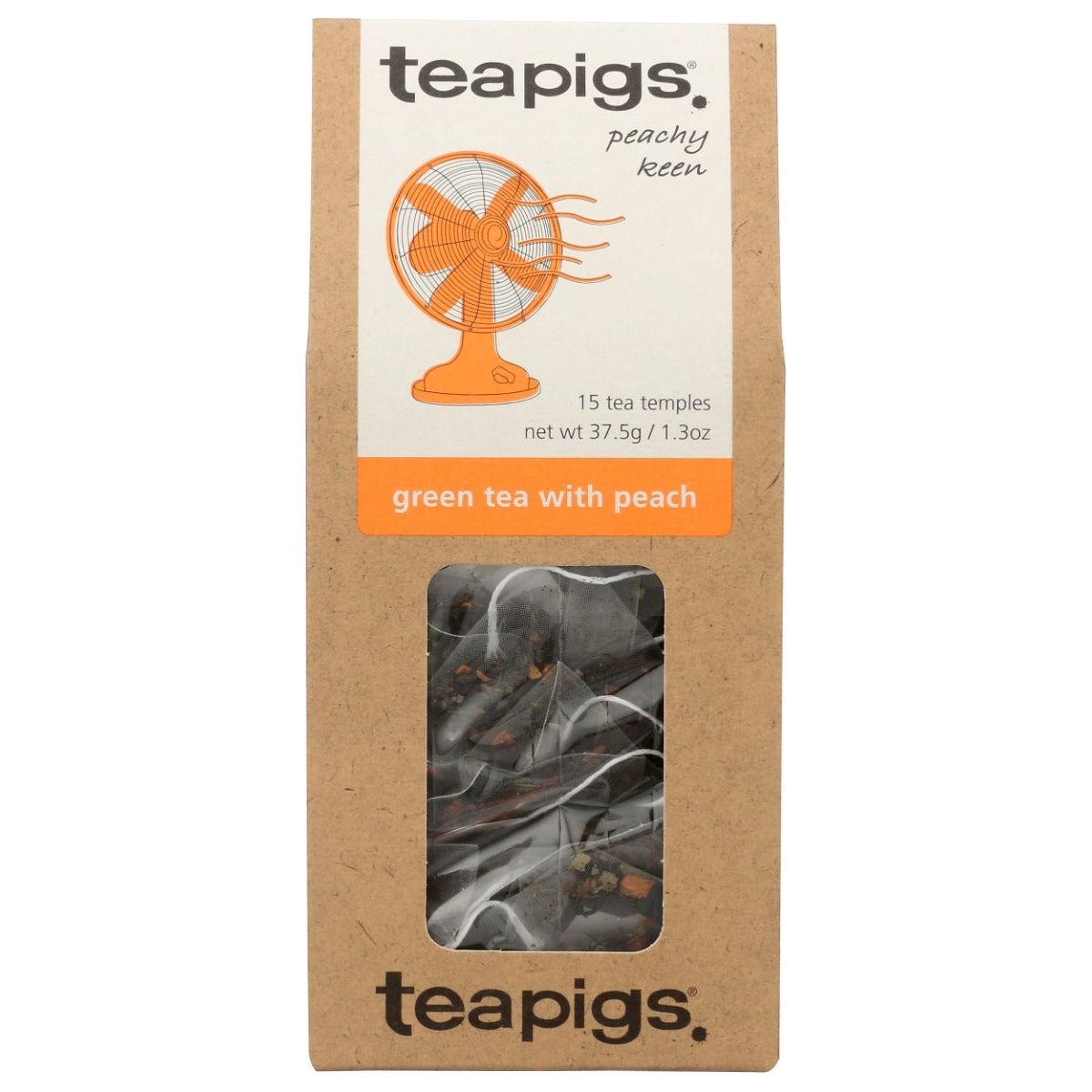 TEAPIGS: Green Tea With Peach, 15 bg