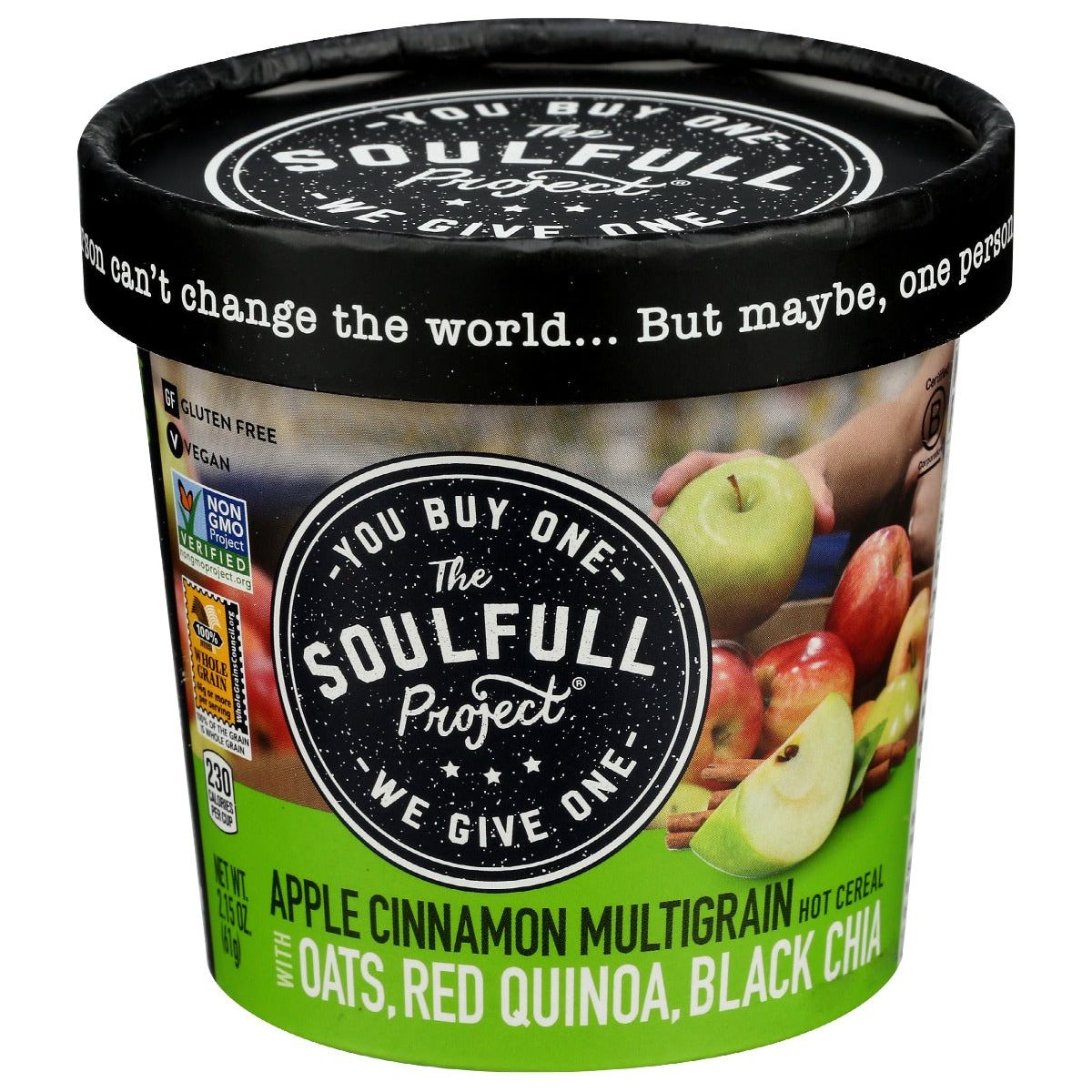 THE SOULFULL PROJECT: Apple Cinnamon Multigrain Hot Cereal, 2.15 oz