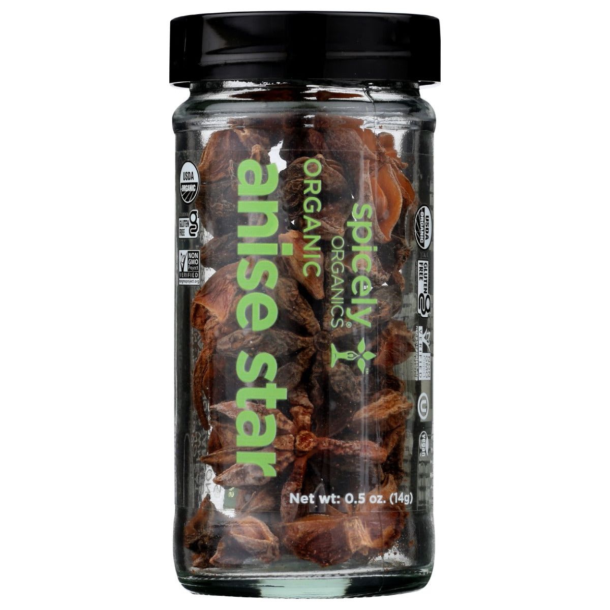 SPICELY ORGANICS: Organic Anise Star Pods Jar, 0.5 oz
