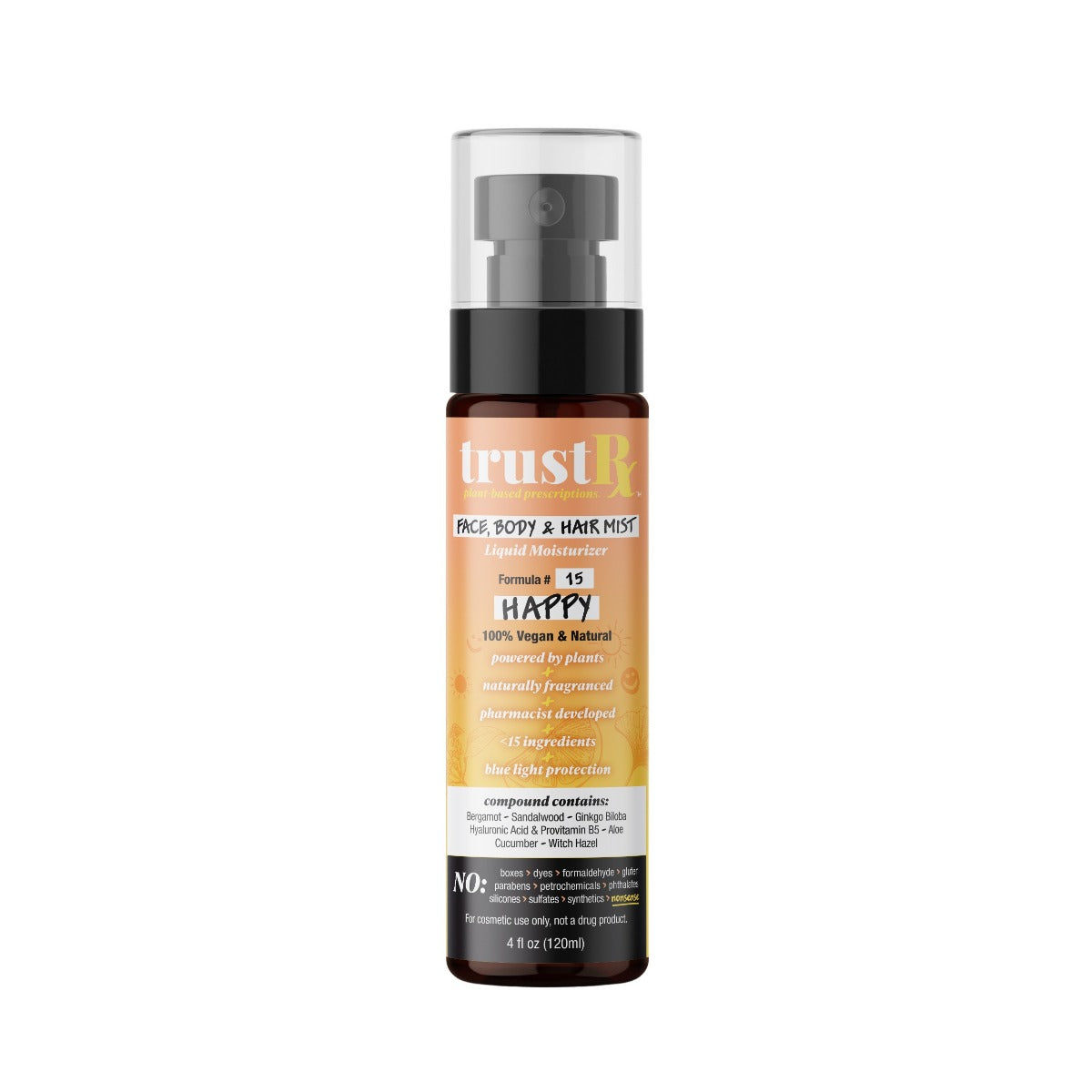 TRUSTRX: Happy Face Body Hair Mist, 4 fo