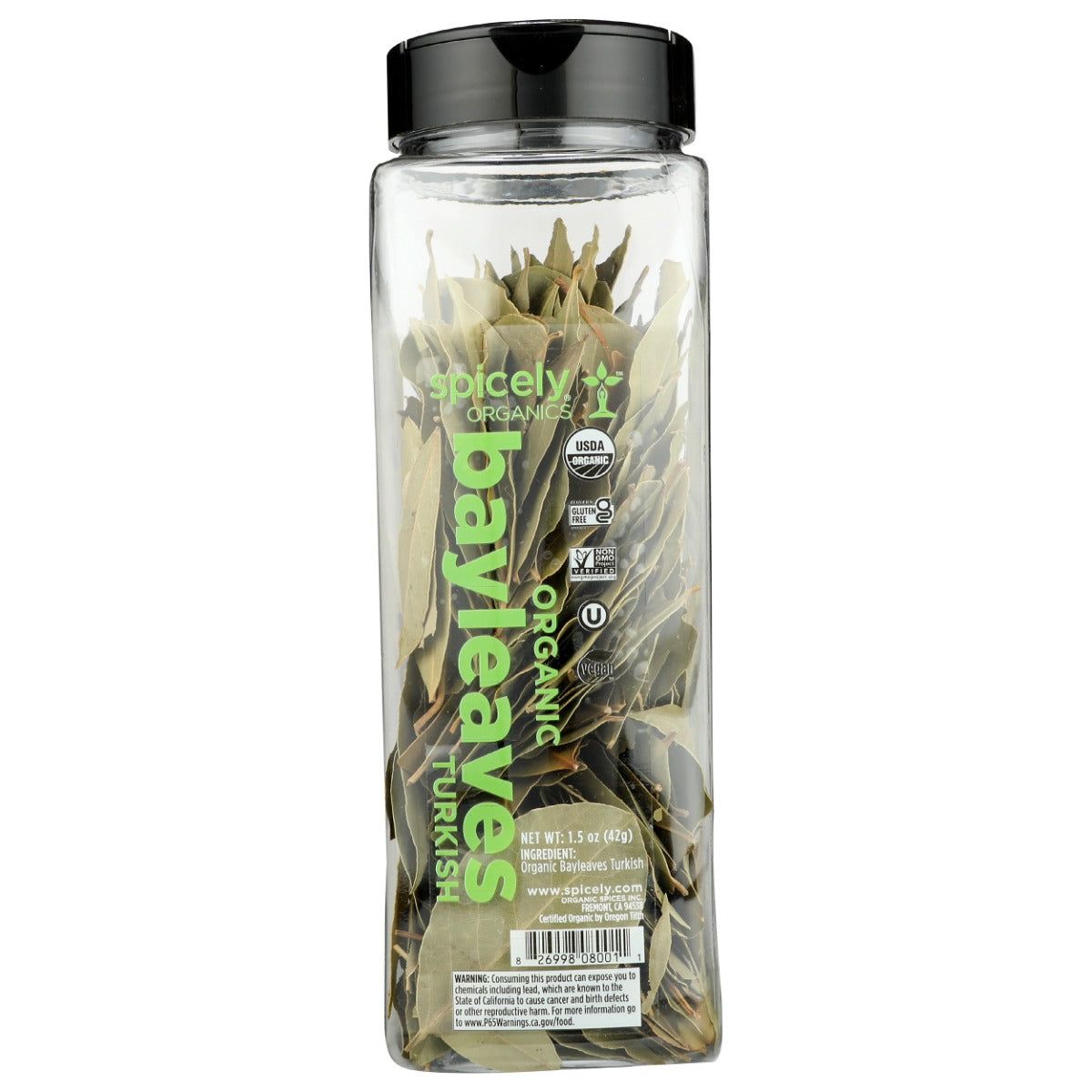 SPICELY ORGANICS: Organic Bay Leaves Turkish, 1.5 oz