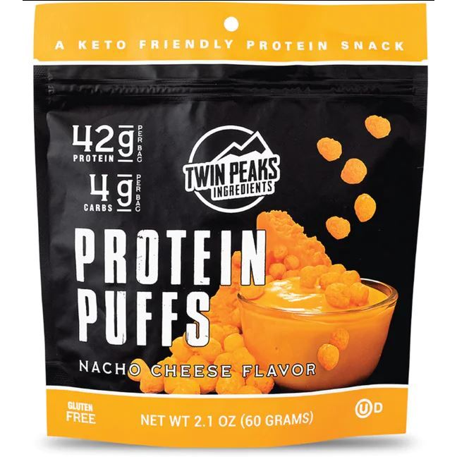 TWIN PEAKS INGREDIENTS: Puff Protein Nacho Cheese, 2.1 oz