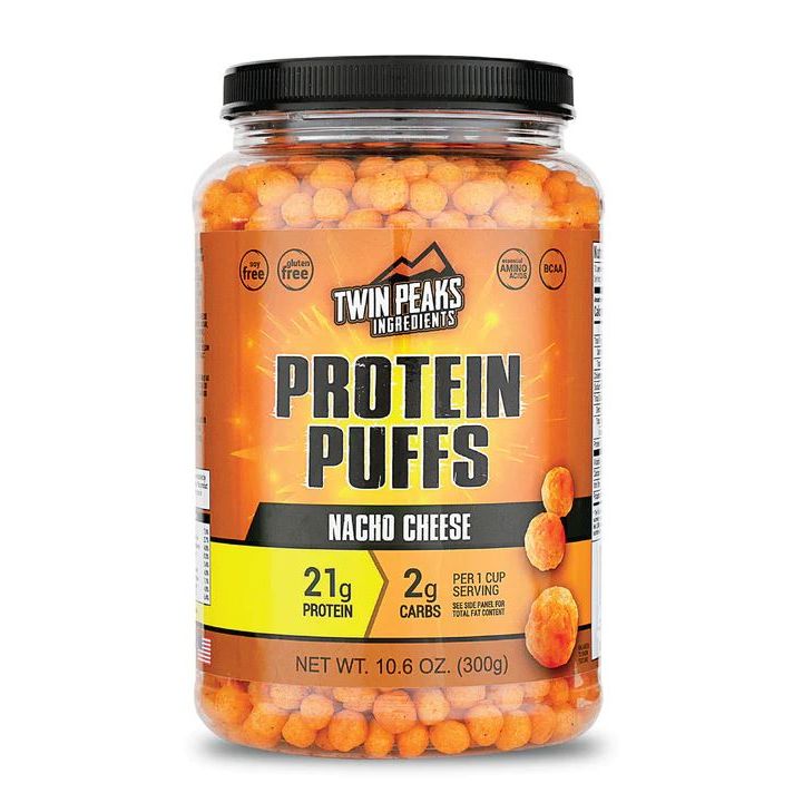 TWIN PEAKS INGREDIENTS: Puff Protein Nacho Cheese, 10.6 oz