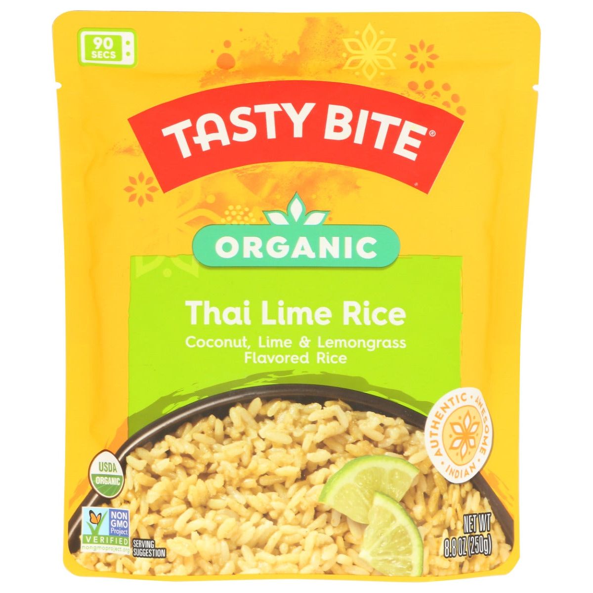 TASTY BITE: Organic Thai Lime Rice, 8.8 oz