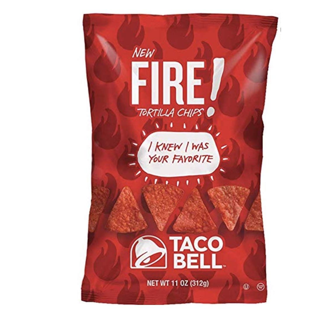 TACO BELL: Fire Tortilla Chips, 11 oz