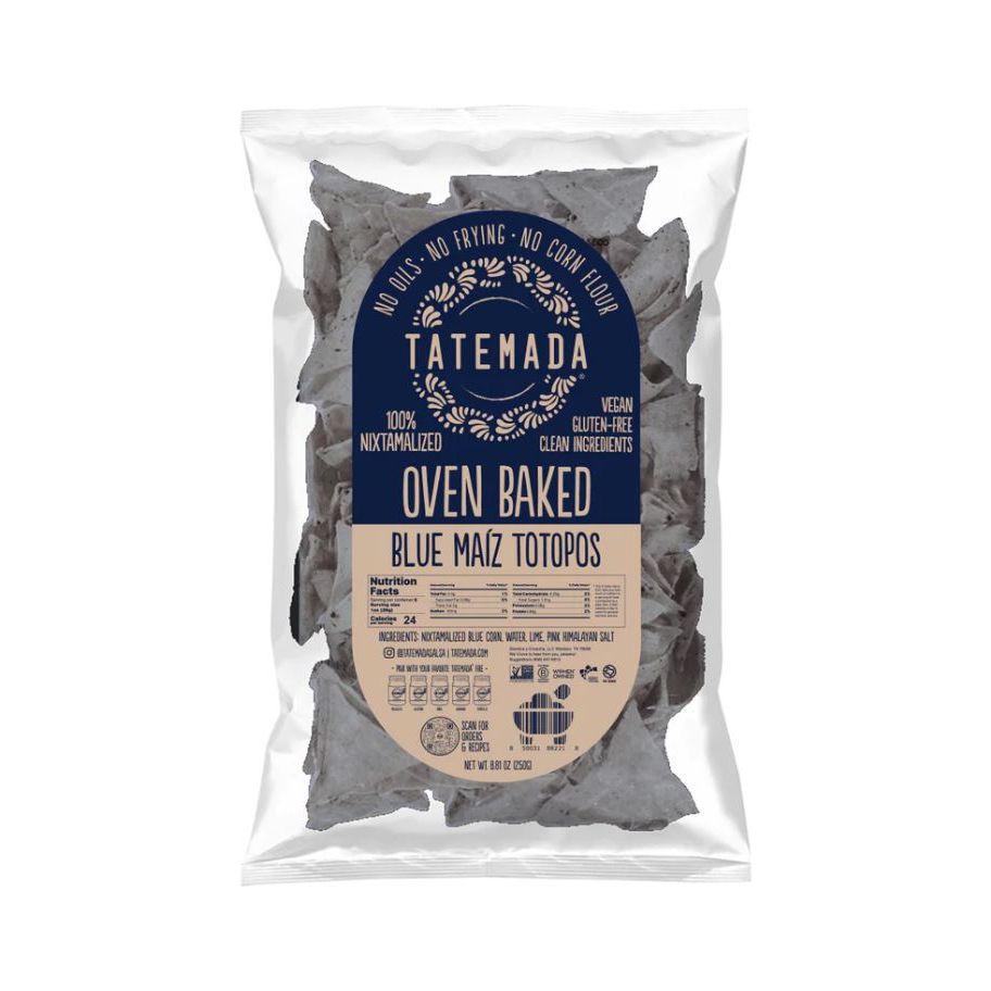 TATEMADA: Blue Oven Baked Maiz Totopos, 250 gm