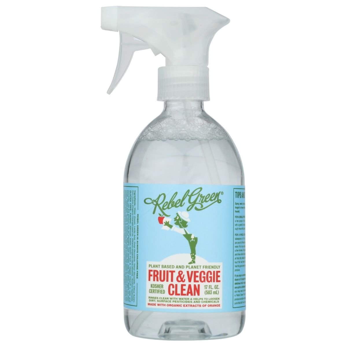 REBEL GREEN: Fruit and Veggie Clean Spray and Refill, 17 oz