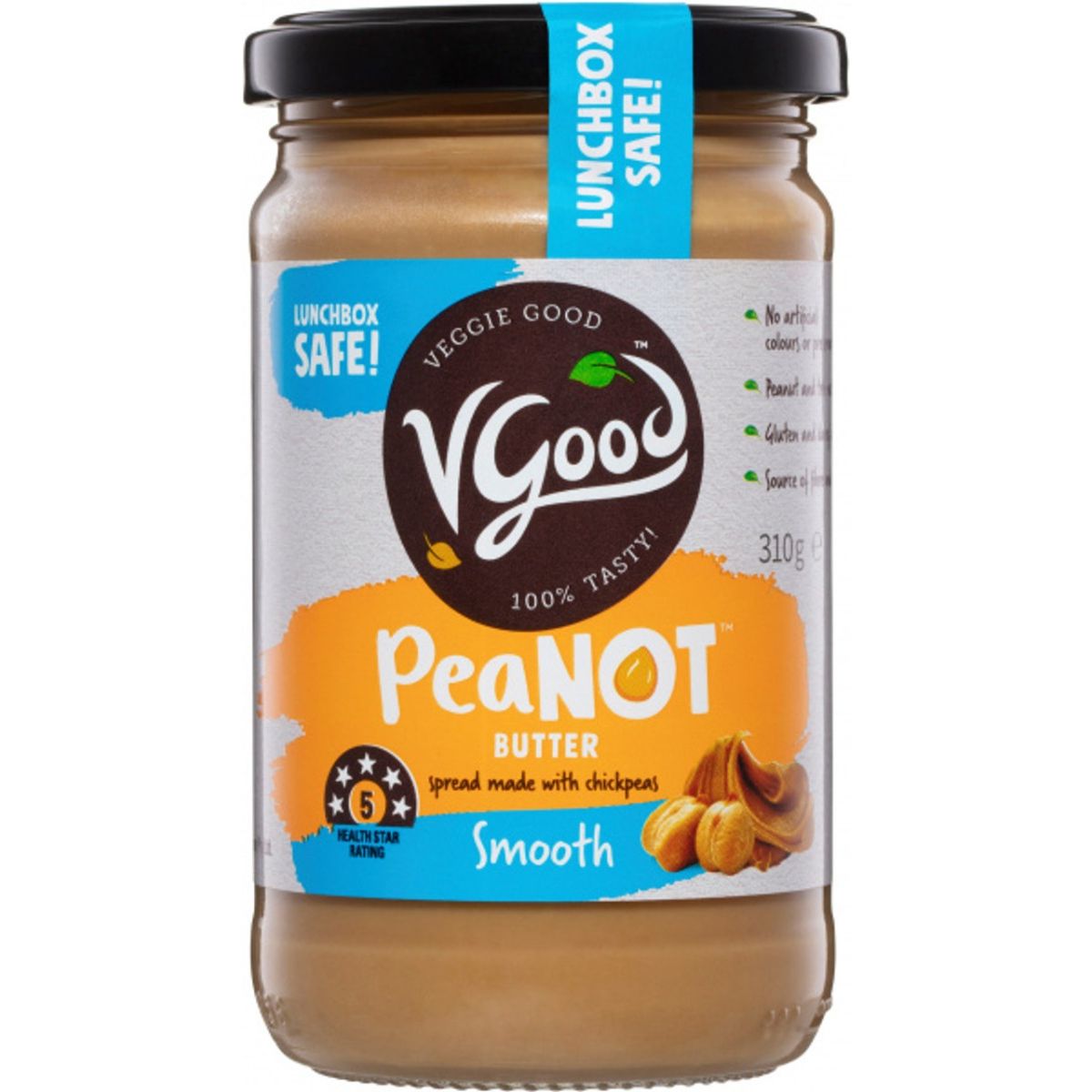 VGOOD: Peanot Smooth Chickpea Butter, 11 oz