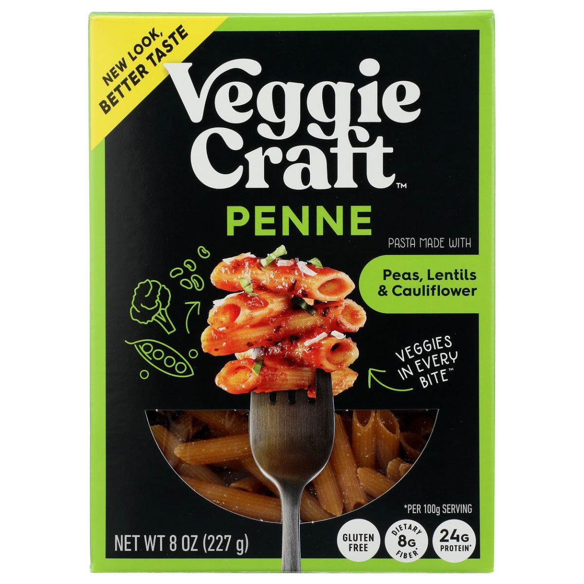 VEGGIECRAFT: Penne Pasta Made with Cauliflower, 8 oz