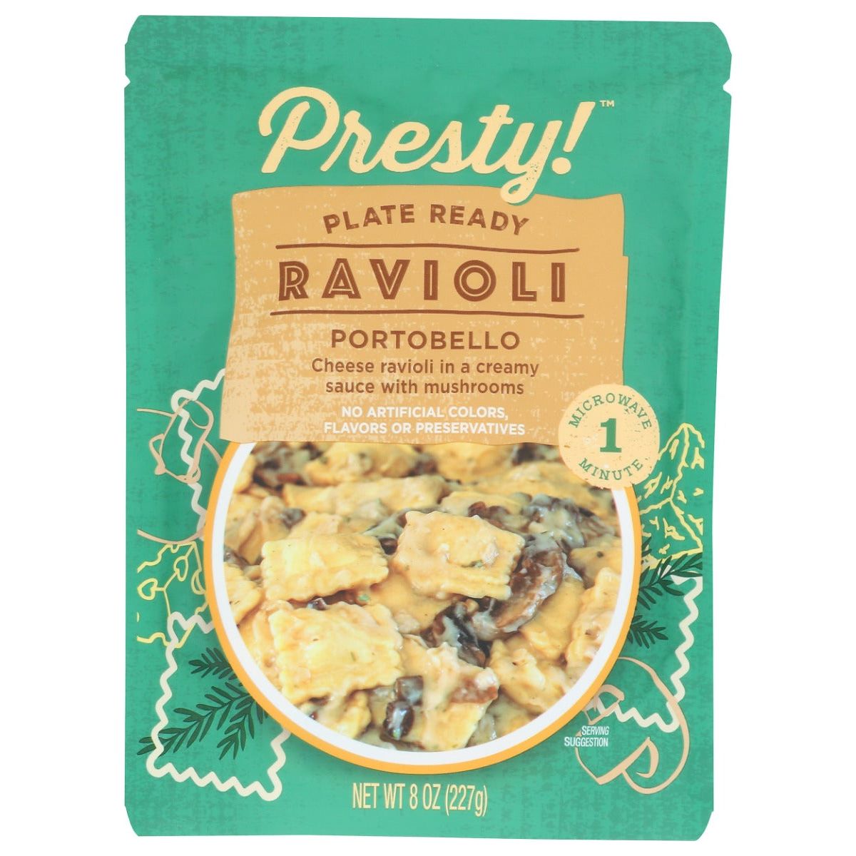 PRESTY: Portobello Ravioli, 8 oz