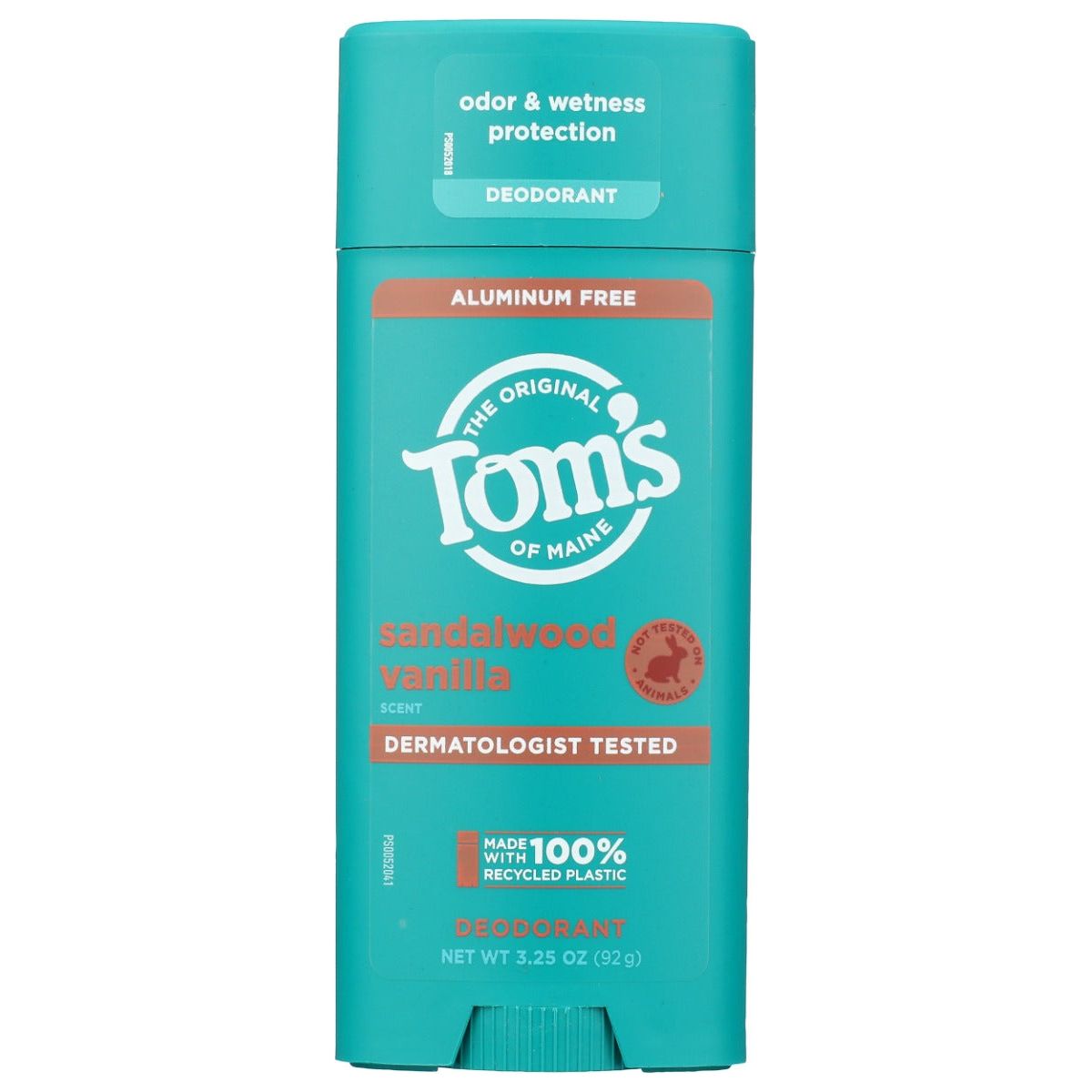 TOMS OF MAINE: Sandalwood Vanilla Deodorant Stick, 3.25 oz