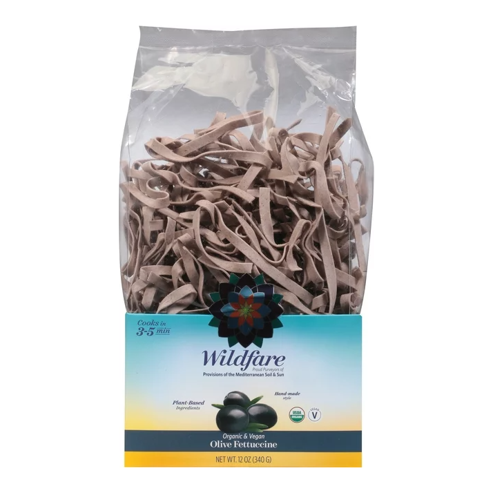 WILDFARE: Organic and Vegan Olive Fettuccine Pasta, 12 oz