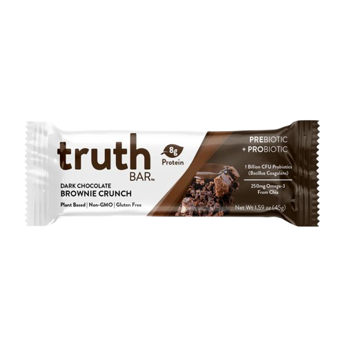 TRUTH BAR: Dark Chocolate Brownie Crunch Bar, 1.59 oz