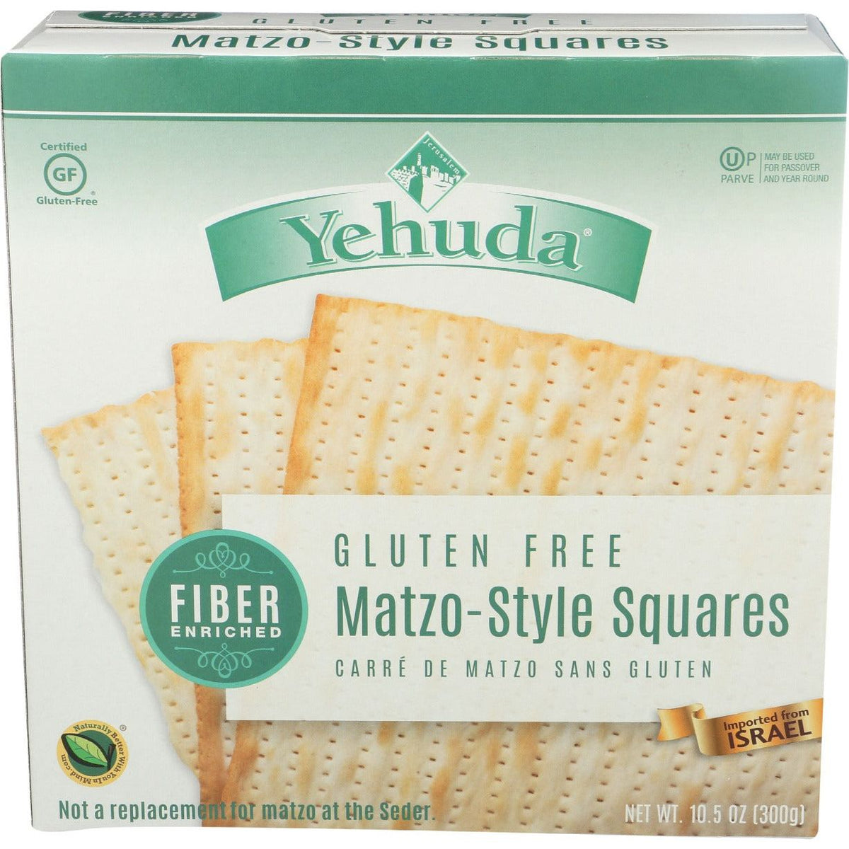 YEHUDA: Fiber Enriched Matzo Style Squares, 10.5 oz