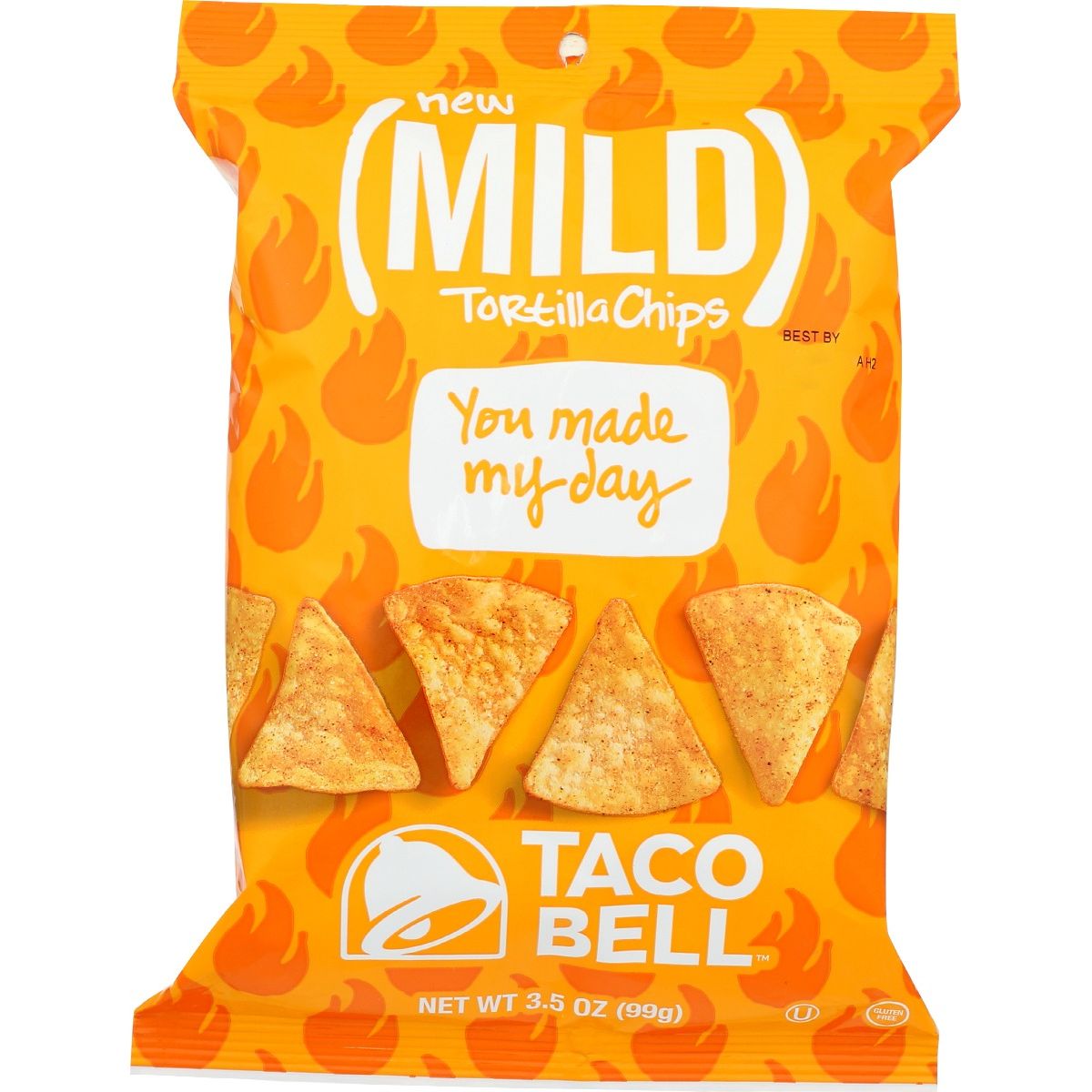 TACO BELL: Mild Tortilla Chips, 3.5 oz