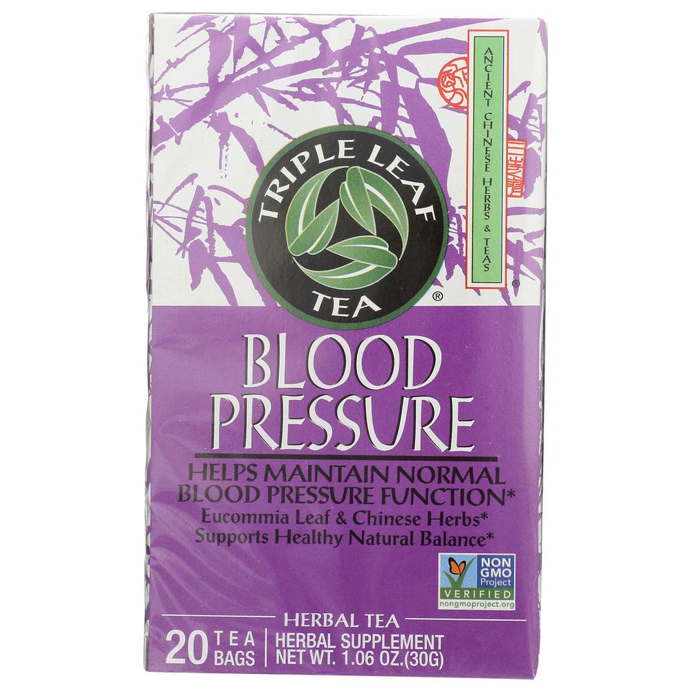 TRIPLE LEAF: Blood Pressure Herbal Tea, 20 Tea Bags