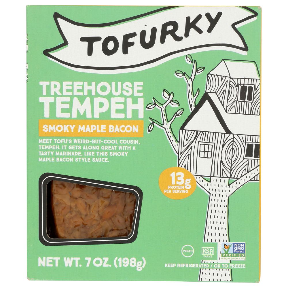 TOFURKY: Smoky Maple Bacon Marinated Tempeh Strips, 7 oz