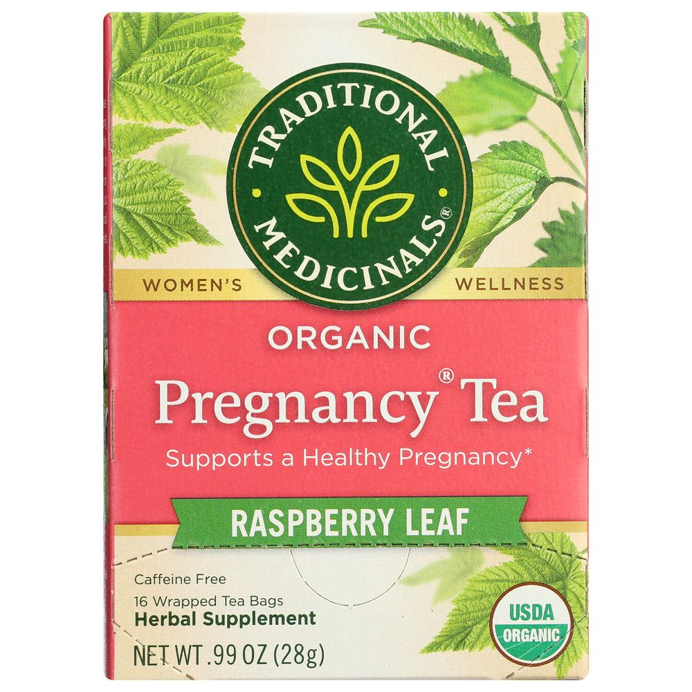 TRADITIONAL MEDICINALS: Organic Pregnancy Herbal Tea 16 Tea Bags, 0.99 oz