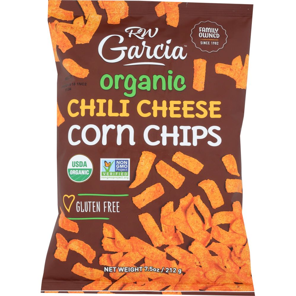 RW GARCIA: Organic Chili Cheese Corn Chips, 7.5 oz