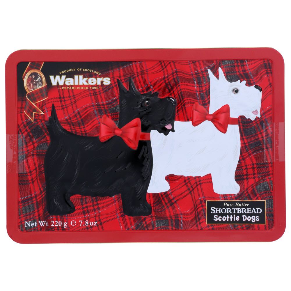 WALKERS: Scottie Dog Shortbread Cookies Tin, 7.8 oz