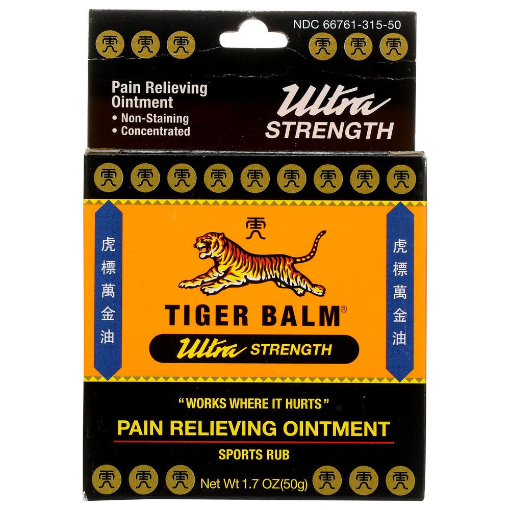 TIGER BALM: Sports Rub Pain Relieving Ointment Ultra Strength Non-Staining, 1.7 oz