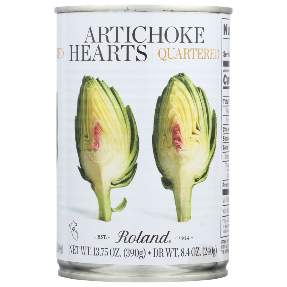 ROLAND: Quartered Artichoke Hearts, 13.75 oz