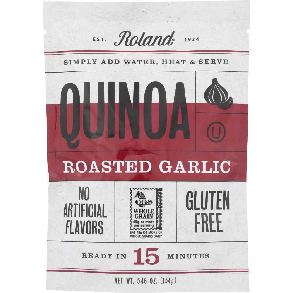 ROLAND: Quinoa Gluten Free Roasted Garlic, 5.46 oz