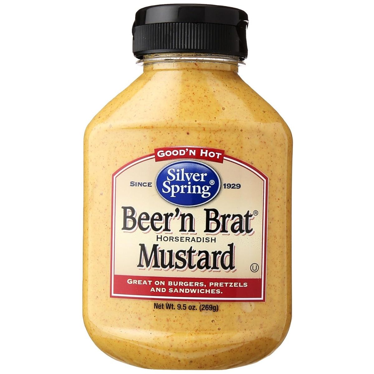 SILVER SPRING: Beer 'n Brat Mustard, 9.5 Oz
