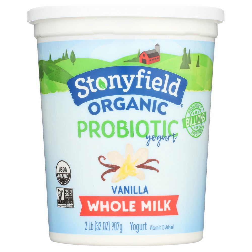 STONYFIELD: Organic Whole Milk Vanilla Yogurt, 32 oz