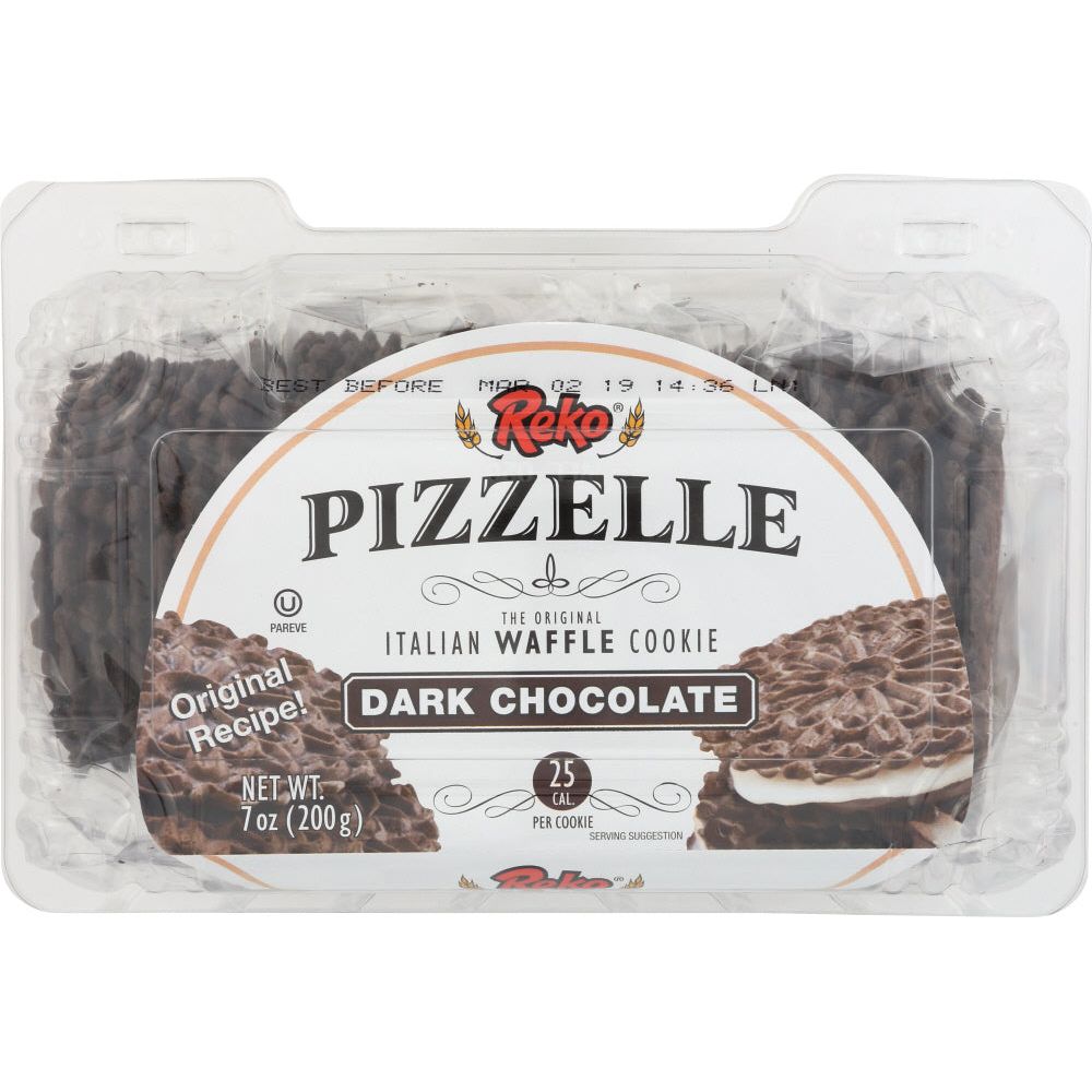 REKO: Cookie Pizzelle Chocolate, 7 oz